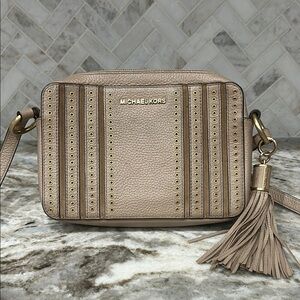 Michael Kors Tan leather Crossbody Bag